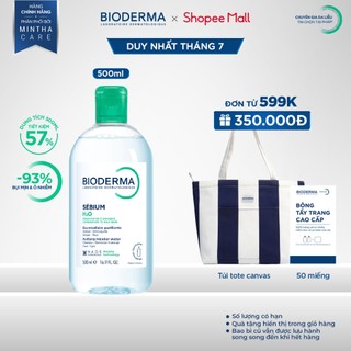 [ĐỘC QUYỀN LIVESTREAM] Dung dịch làm sạch và tẩy trang Micellar cho da hỗn hợp và da dầu mụn Bioderma Sébium H2O - 500ml
