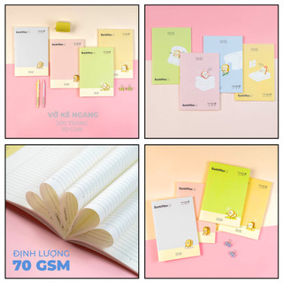 [GIẢM 8K] Combo 5 Vở Kẻ Ngang Classmate BankMee Giấy Vàng Chống Lóa Mắt Ăn Mực 70gsm, Bìa Cao Cấp Chống Thấm Nước