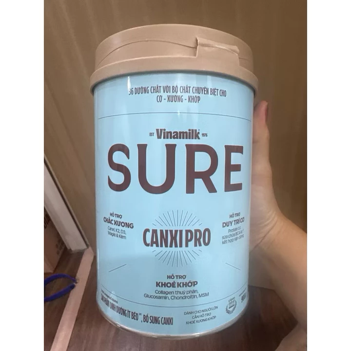 Sữa bột CanxiPro hộp 900gr bổ sung canxi cho người trưởng thành,người cao tuổi thiếu canxi