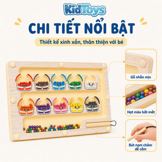 Đồ chơi Montessori xếp hình gỗ KidToys – Phát triển tư duy và kỹ năng định vị cho bé