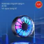 Quạt tản nhiệt khí hít điện thoại AL06 đèn led gaming RGB có tặng dán hít nam châm