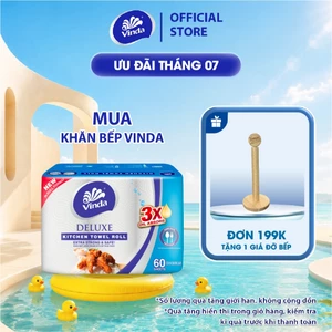 Khăn giấy bếp đa năng siêu thấm Vinda Deluxe (6 Cuộn)