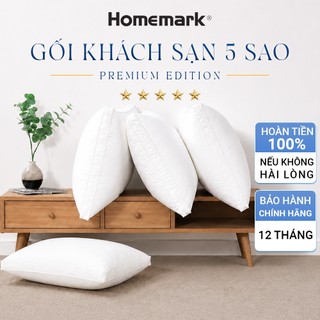 Ruột gối nằm lông vũ 50x70 êm ái thoáng khí gối ngủ khách sạn cao cấp Homemark PR1