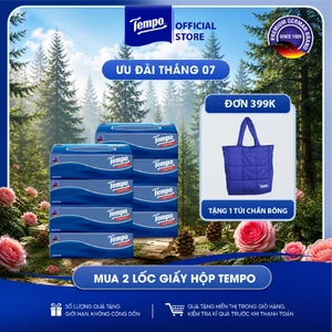 Khăn Giấy Hộp Cao Cấp Tempo Box Facial-Thương Hiệu Đức, Gỗ Táo