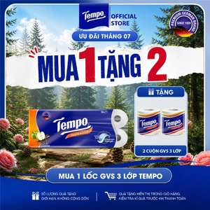 Giấy Vệ Sinh 3 Lớp Toipa Tempo Cao Cấp Bền Dai (Lốc 10 cuộn)