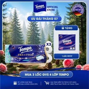 Giấy Vệ Sinh Prestige 4 Lớp Tempo Thương Hiệu Đức (Lốc 10 cuộn)