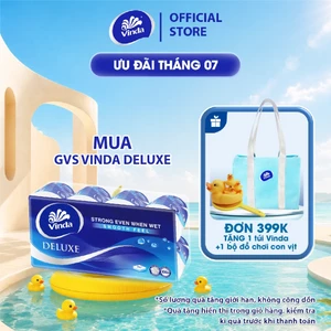 Giấy vệ sinh cao cấp Vinda Deluxe 3 lớp (8 Cuộn)