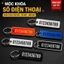 Móc Khóa Số Điện Thoại Theo Yêu Cầu - Chữ Nổi, Nhiều Màu
