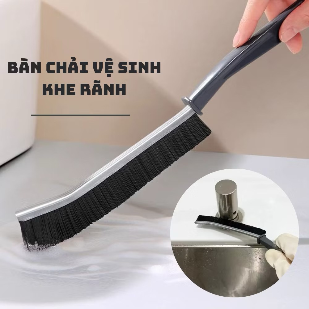 Bộ Bàn Chải Vệ Sinh Khe Rãnh Hở Đa Năng Cho Nhà Tắm, Nhà Bếp, Góc Chết