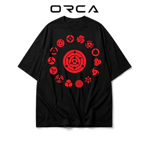 Áo thun Orca in hình Sharingan Uchiha Naruto - Vải Cotton cao cấp - ORCA861
