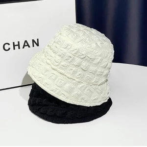 Mũ Bucket Vành Nón Cụp Dập Nổi Caro Chất Cotton mềm mại, Nón Xô Phong Cách Ulzzang