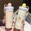 Bình Giữ Nhiệt 600ML Hoạ Tiết Mèo Con Dễ Thương Tặng Móc Khóa Trang Trí đẹp
