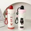 Bình Giữ Nhiệt 600ML Hoạ Tiết Mèo Con Dễ Thương Tặng Móc Khóa Trang Trí đẹp