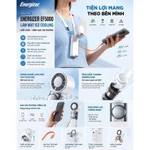 Quạt cầm tay 5in1 Energizer, Mini Fan kiêm sạc dự phòng dung lượng 1.200mAh-6.000mAh tốc độ cao, sò lạnh, BH 1 năm — ảnh 5