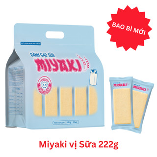Bánh Gạo Sữa Miyaki Vị Sữa, Phô Mai Túi Mới 112g, 222g Giòn Xốp, Không Chiên Dầu Healthy Tràng An