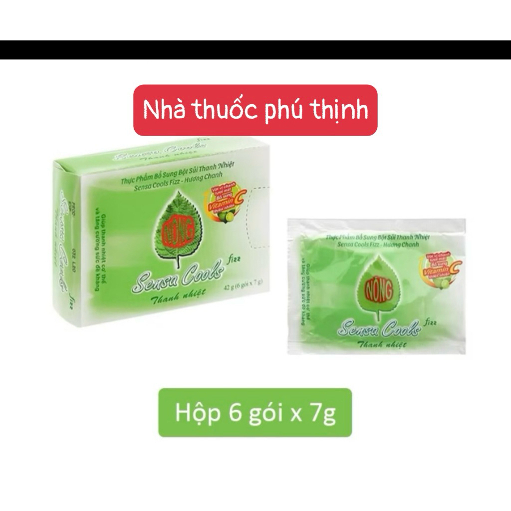 ✅[Chính Hãng] sensa cools bột sủi thanh nhiệt mát gan (hàng date mới)