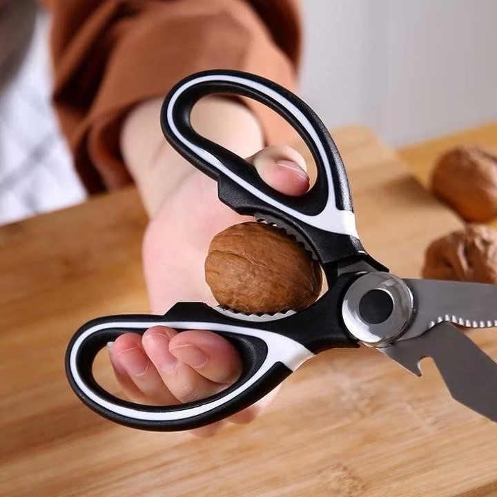 Kéo 1 chiếc  AKS-008 thép Nhật không gỉ, chuôi nhựa ABS, cắt đa năng