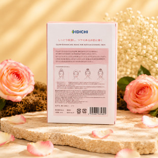 Mặt Nạ Dưỡng Da IDICHI Màu Hồng Loại 1 Miếng Collagen Vitamin B5 Niacinamide Dưỡng Ẩm Nhật Bản
