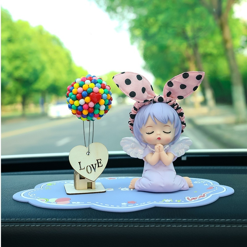 Trang Trí Taplo Xe Hơi Bé Gái Thiên Thần Có Cánh Dễ Thương – Decor Ô Tô Cute, Phụ Kiện Nội Thất Xe Hơi Cho Nữ