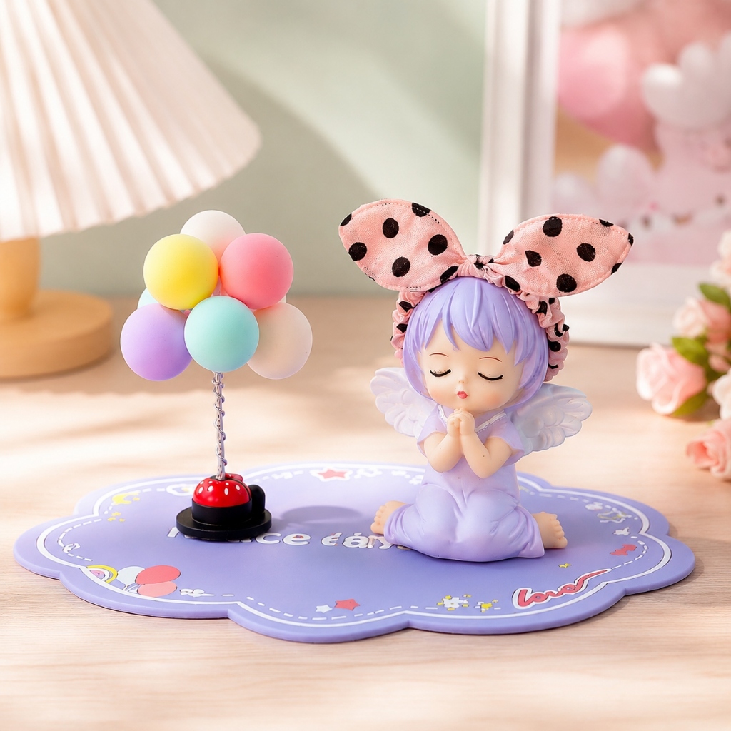 Trang Trí Taplo Xe Hơi Bé Gái Thiên Thần Có Cánh Dễ Thương – Decor Ô Tô Cute, Phụ Kiện Nội Thất Xe Hơi Cho Nữ