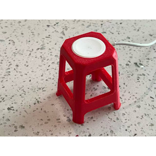 Đế Sạc Hình Ghế Nhựa Mini Độc Lạ - Giá Đỡ Sạc Đồng Hồ Thông Minh In 3D Cao Cấp Decor Bàn Làm Việc