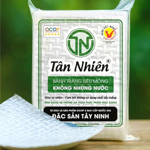 Bánh Tráng Siêu Mỏng Tân Nhiên - Thương Hiệu Nổi Tiếng Tây Ninh, Không Cần Nhún Nước - 450g