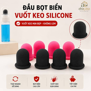 Đầu Bọt Biển Vuốt Keo Silicone Thay Đầu Nhanh, Tạo Đường Keo Mịn Đẹp, Dùng Cho Chai Vuốt Keo, Phụ Kiện Thi Công