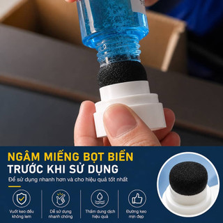 Đầu Bọt Biển Vuốt Keo Silicone Thay Đầu Nhanh, Tạo Đường Keo Mịn Đẹp, Dùng Cho Chai Vuốt Keo, Phụ Kiện Thi Công