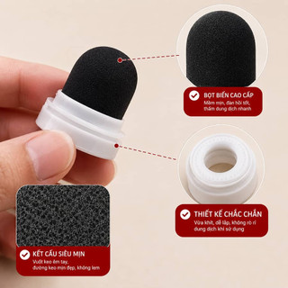 Đầu Bọt Biển Vuốt Keo Silicone Thay Đầu Nhanh, Tạo Đường Keo Mịn Đẹp, Dùng Cho Chai Vuốt Keo, Phụ Kiện Thi Công