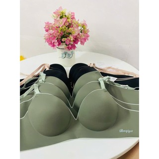 Set 3 Áo ngực nữ đúc su K92 không gọng-Nâng ngực nhẹ,tạo khe,co giãn 4 chiều,thoáng mát.