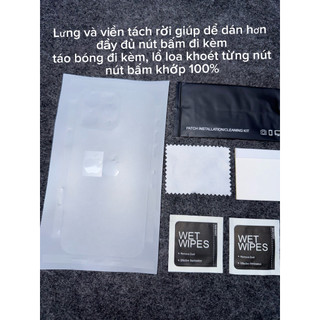 Miếng dán PPF Trong Nhám, Cacbon đen bảo vệ máy từ IP12 đến IP 17Prm