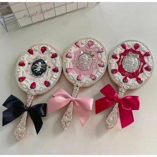 [CHÍNH HÃNG] Gương Cầm Tay Flower Knows Dâu Tây Thiên Thần - Bản Strawberry Rococo Sang Trọng