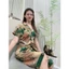 Đồ bộ pyjama lụa mango tay ngắn quần lửng qua gối từ 48 đến 68kg