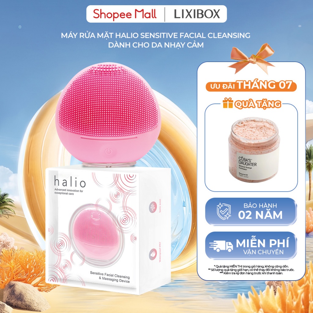[SPLIVE] Máy Rửa Mặt Halio Sensitive Facial Cleansing Massaging Device - Dành Cho Da Nhạy Cảm