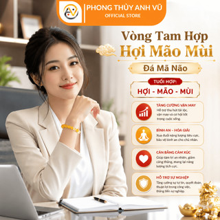Vòng phong thủy mệnh kim - vòng tay tuổi mão - vòng tay tam hợp quý nhân - may mắn tài lộc bình an