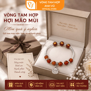 Vòng tam hợp mix charm chất liệu cao cấp - vòng đeo tay cho nữ - vòng tay con giáp - may mắn tài lộc