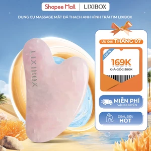 Dụng cụ Massage Mặt Đá Thạch Anh Hình Trái tim Lixibox Heart-Shaped Gua Sha Facial Tool