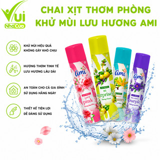 Xịt Phòng Khử Mùi Ami Hương Thơm Tự Nhiên Dễ Chịu GD262 - Chai Xịt Phòng Thơm Mát Lưu Hương Dễ Chịu