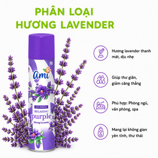 Xịt Phòng Khử Mùi Ami Hương Thơm Tự Nhiên Dễ Chịu GD262 - Chai Xịt Phòng Thơm Mát Lưu Hương Dễ Chịu