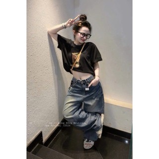 Áo Thun Nữ Trà Sữa Họa Tiết Form Rộng QCCC Cao Cấp