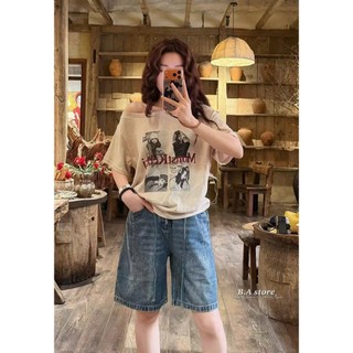 Áo Thun Giấy Lệch Vai Form Vừa Basic QCCC Cao Cấp