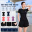 Bộ Tập Nhảy Erobic, Bộ Tập Gym Yoga Nữ, Đi Bộ Chạy Bộ, Chất Đẹp, Quần 2 Lớp. Minh Ngọc Sport