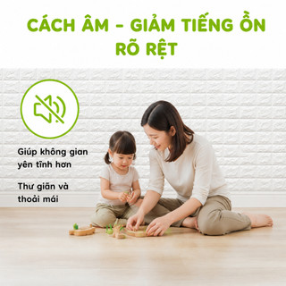 Tấm Xốp Dán Tường Giả Gạch Chống Ẩm Cách Âm GD291 - Xốp Dán Tường Giả Gạch 3D Đủ Màu 70cm x 77cm