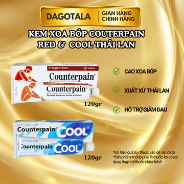 Dầu xoa bóp Counterpain nóng lạnh 120gr, hỗ trợ xoa bóp nhức mỏi DAGOTALA
