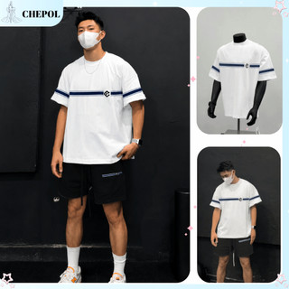 Bộ Thun Nam Chepol Cao Cấp, In Họa Tiết Đẹp, Chất Cotton, Co Giãn, 2 Chiều, Mềm Mịn ( Áo Thun Trắng + Quần Đùi )-CPT260