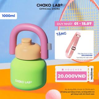 Bình Giữ Nhiệt ChakoLab Linlin Inox 316 1000ml, Giữ Lạnh 36H, Chống Đổ Nước, Thiết Kế Lifestyle Thời Trang