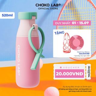 Bình Giữ Nhiệt Phủ Men Sứ Hữu Cơ Chako Lab Milk Mate, Có 2 Chế Độ Uống, Dung Tích 520ml, Có Lọc Trà Ẩn