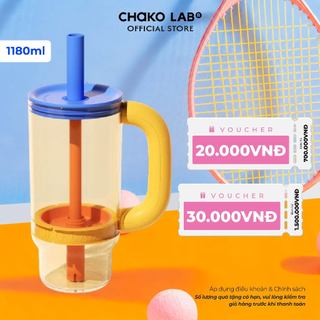 Bình Nước Nhựa Tritan ChakoLab BABA Có Ngăn Lọc Trà, Dung Tích 960ml, 1180ml, Lifestyle Văn Phòng