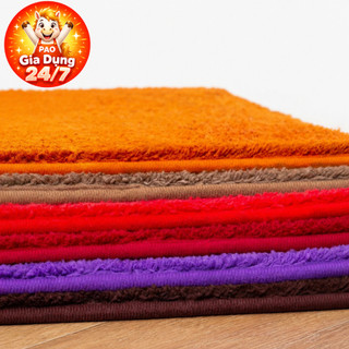 Combo 3 Thảm Lau Chân Siêu Thấm Hút Chống Trơn Trượt - Thảm Chùi Chân Nhà Tắm 40x60cm