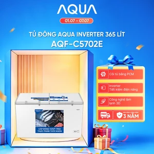 Tủ đông Aqua Inverter 365 Lít AQF-C5702E - Hàng chính hãng